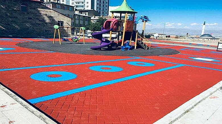 Asfalt Boyaları 1 Renkli-Desenli-Asfalt