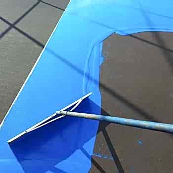 Beton Zemin Boyası 10 Mavi Bisiklet Yolu Zemin Boyası